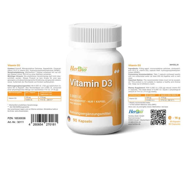 shopapotheke HerbBio Vitamin D3 5000 I.E Flash Sale