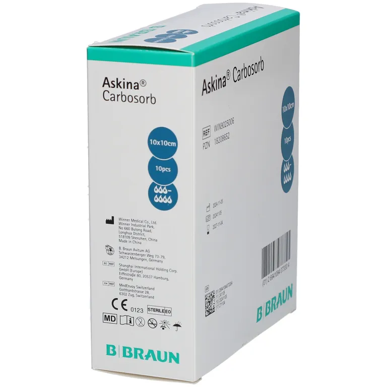 shopapotheke Askina® Carbosorb nicht haftende Wundauflage 10x10 cm Outlet