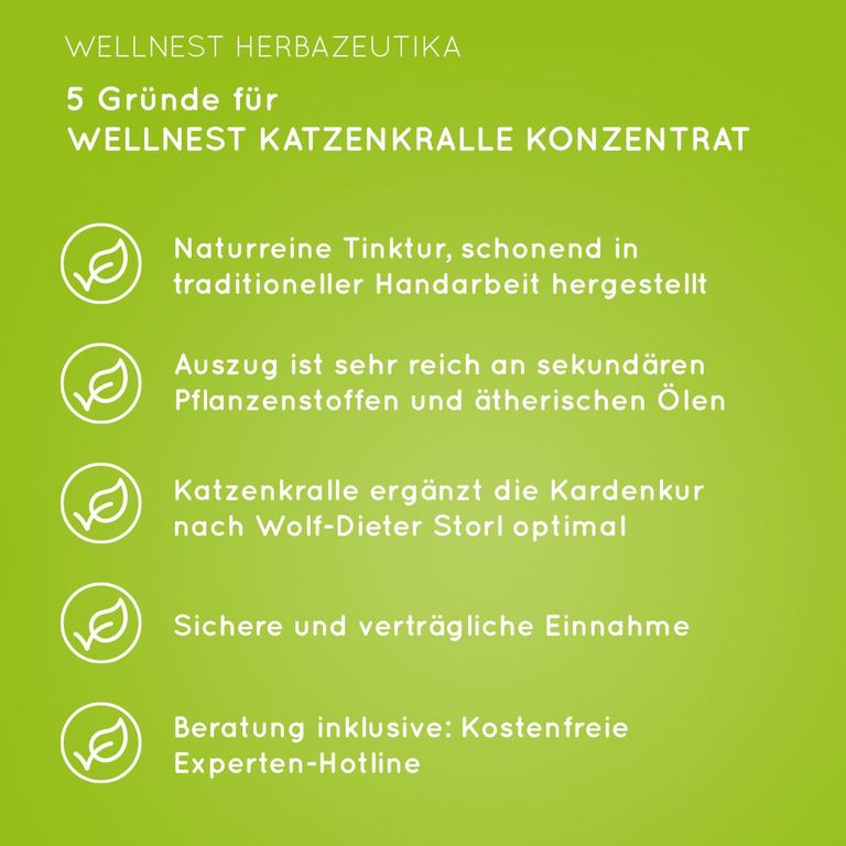 shopapotheke Bio Katzenkralle Konzentrat Wellnest Urtinktur Verkauf