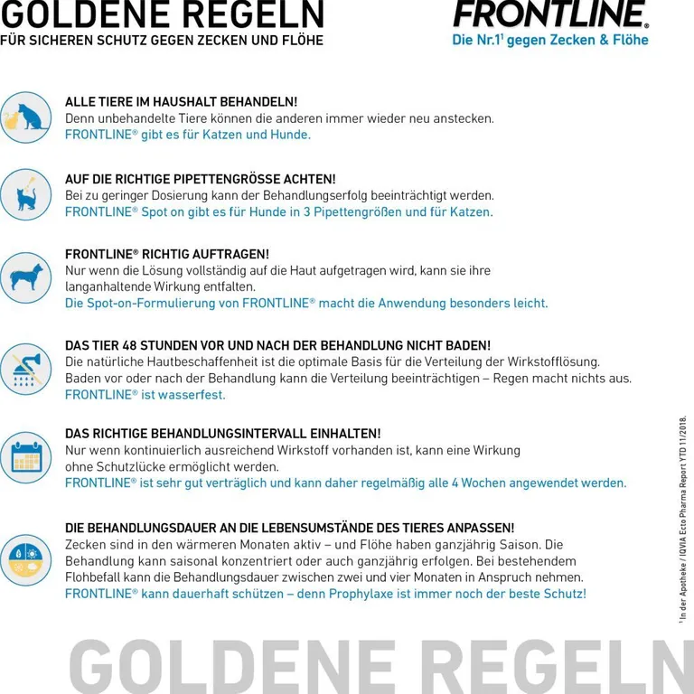shopapotheke FRONTLINE® SPOT ON Katze gegen Zecken und Flöhe Neueste Mode