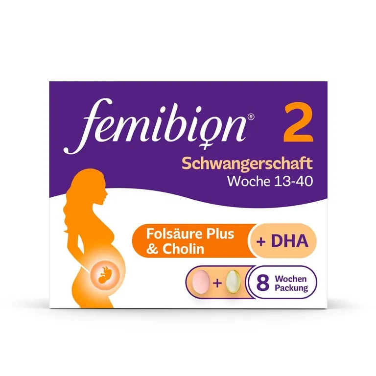 shopapotheke Femibion® 2 Schwangerschaft Nahrungsergänzung SSW 13-40 Folsäure
