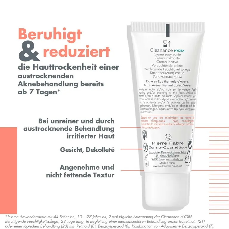 shopapotheke Avène Cleanance Hydra beruhigende Feuchtigkeitspflege - bei dermatologischer Behandlung von Akne Neueste Stile