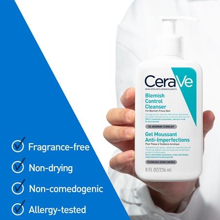 CeraVe CeraVe Blemish Control Reinigungsgel für Unvollkommenheiten wegen Akne Haut Letzte 2 Tage