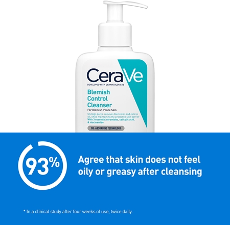 CeraVe CeraVe Blemish Control Reinigungsgel für Unvollkommenheiten wegen Akne Haut Letzte 2 Tage