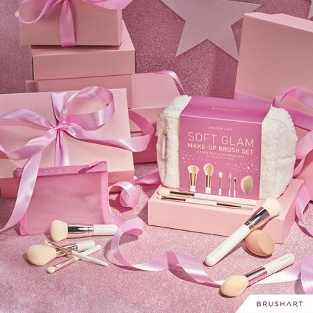 BrushArt BrushArt Basic Soft Glam make-up brush set Pinselset mit Täschchen Begrenzte Freigabe
