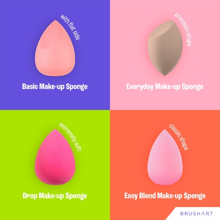 BrushArt BrushArt Make-up Sponge Basic Präzisionsschwämmchen für Make up Letzte 3 Tage