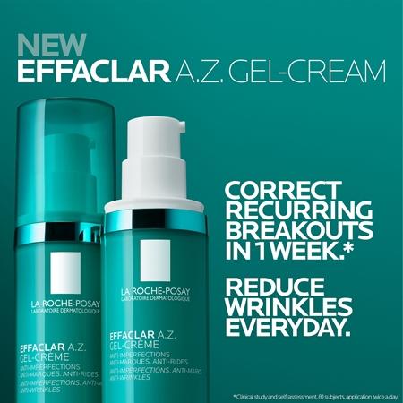La Roche-Posay La Roche-Posay Effaclar A.Z. Gel Cream Gel-Creme für Unvollkommenheiten wegen Akne Haut 2025