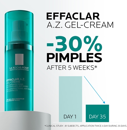 La Roche-Posay La Roche-Posay Effaclar A.Z. Gel Cream Gel-Creme für Unvollkommenheiten wegen Akne Haut 2025