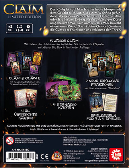 spieleoffensive Claim - Big Box (Limited Edition) Kostenlose Rückgabe