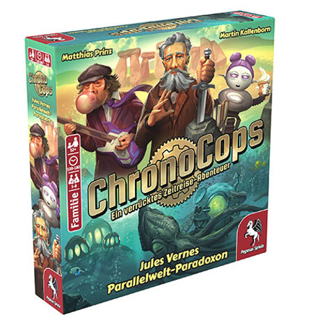 spieleoffensive ChronoCops  Jules Vernes Parallelwelt-Paradoxon Fabrikverkauf
