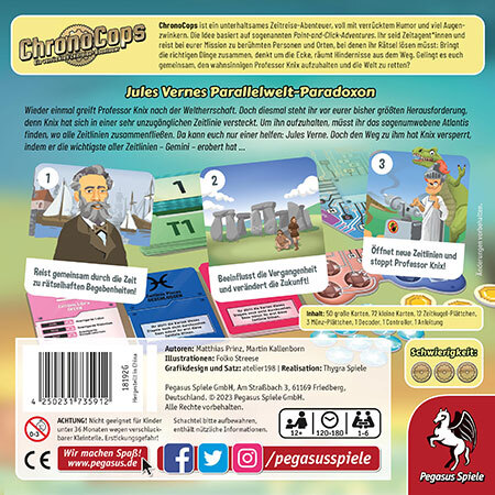 spieleoffensive ChronoCops  Jules Vernes Parallelwelt-Paradoxon Fabrikverkauf