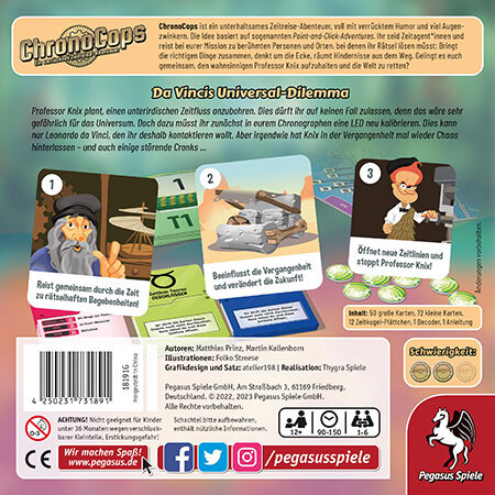 spieleoffensive ChronoCops  Da Vincis Universal-Dilemma Verkauf