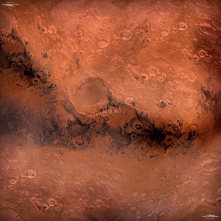spieleoffensive Spielmatte Mars (90 x 90 cm)