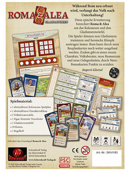 spieleoffensive Roma & Alea: Gladiatoren Speichern exportieren