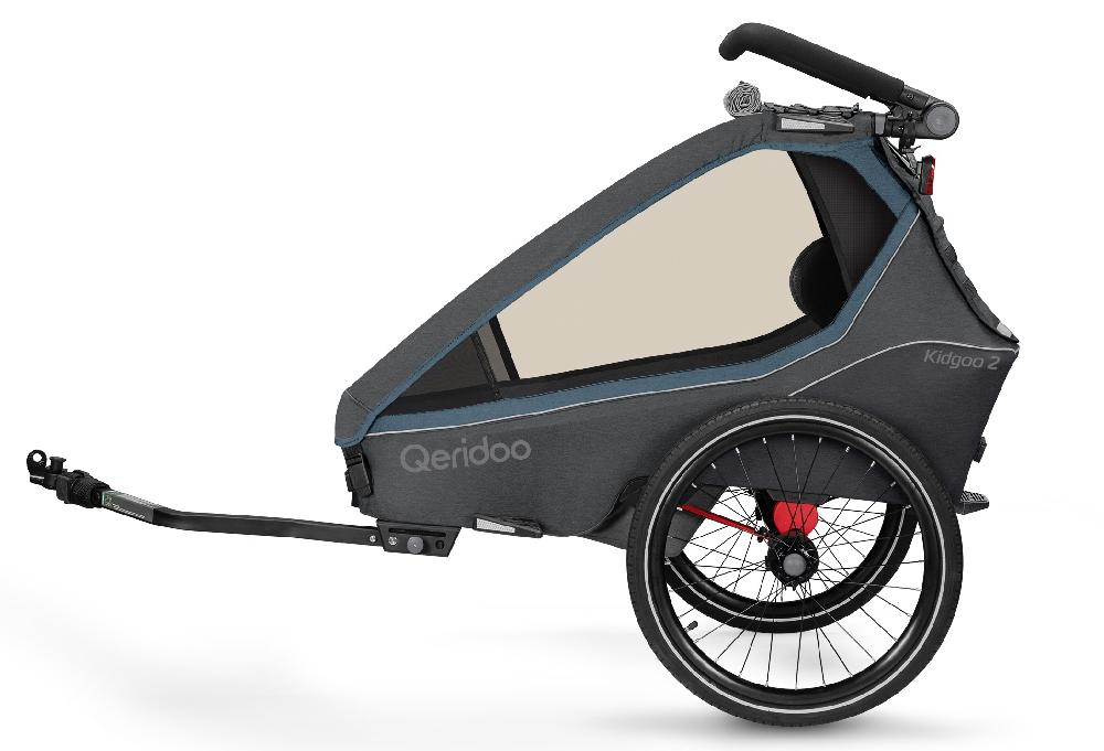 babymarkt Kinderfahrradanhänger Kidgoo2 Navy Blue Kollektion 2023 inklusive Hängematte Plus Limited Edition Theraline Nur für heute
