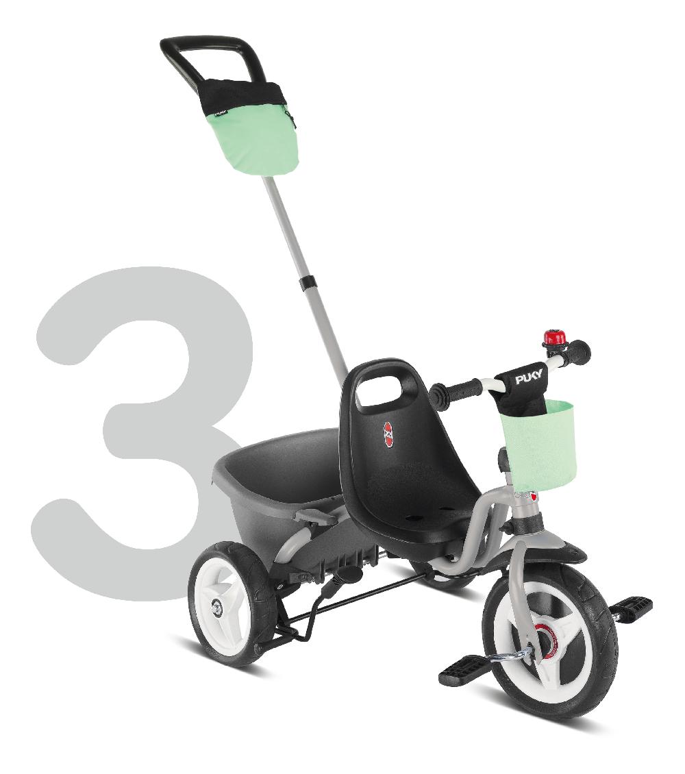 babymarkt 4 in 1 Dreirad Ceety Comfort lichtgrau 2440 Fabrikverkauf