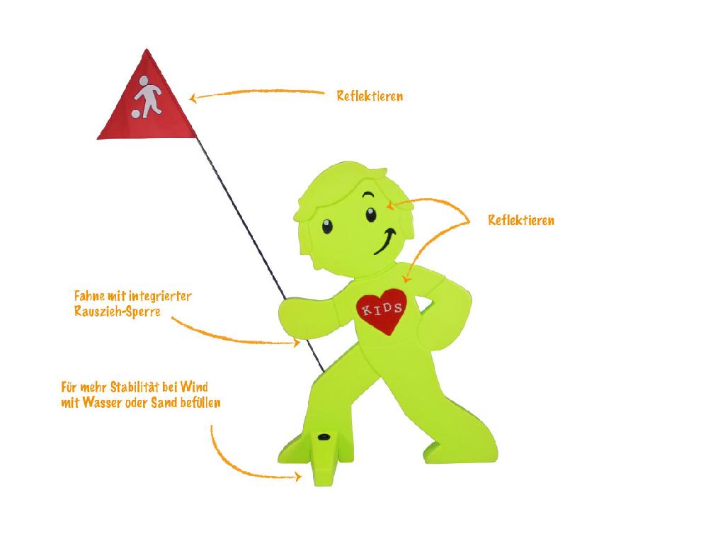 babymarkt Streetbuddy Warnfigur für mehr Kindersicherheit - grün Muttertagsangebot