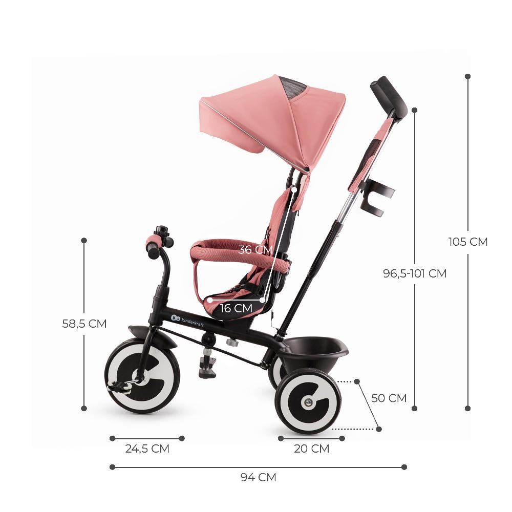 babymarkt Dreirad Aston rose pink Vatertagsangebot