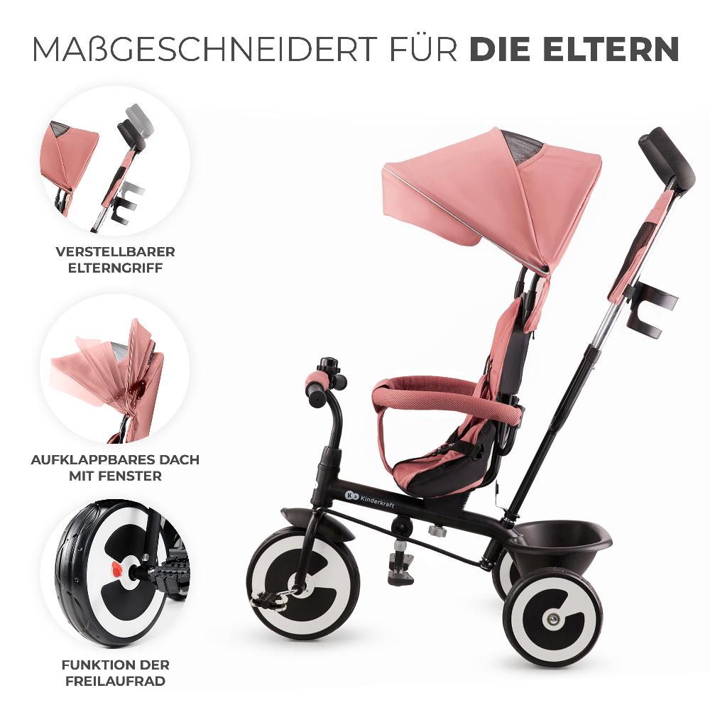 babymarkt Dreirad Aston rose pink Vatertagsangebot