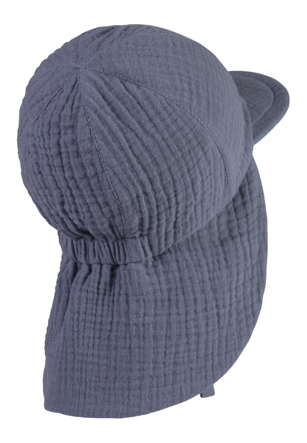 babymarkt Schirmmütze mit Nackenschutz Musselin graublau Online Shopping
