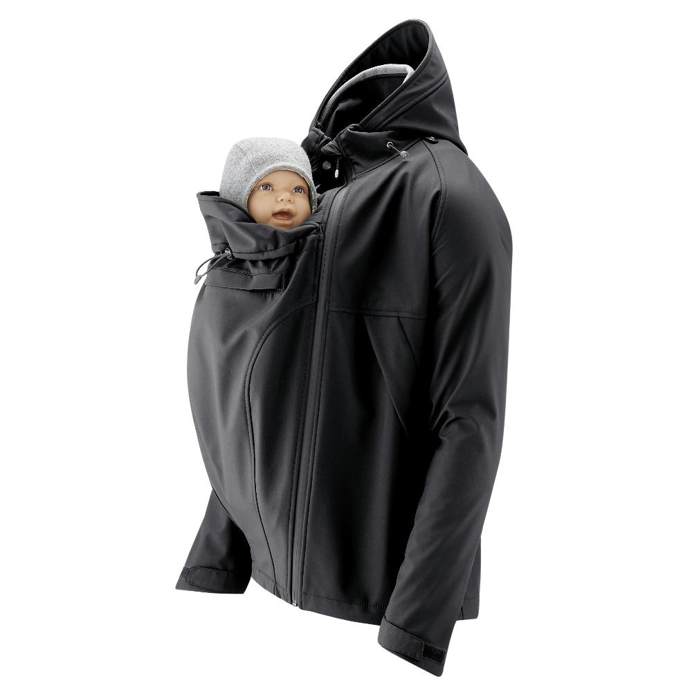 babymarkt Softshell-Tragejacke für Männer Allrounder schwarz Exklusivangebot