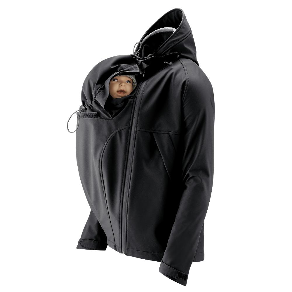 babymarkt Softshell-Tragejacke für Männer Allrounder schwarz Exklusivangebot