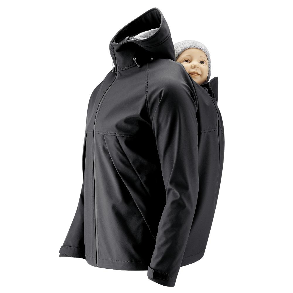 babymarkt Softshell-Tragejacke für Männer Allrounder schwarz Exklusivangebot