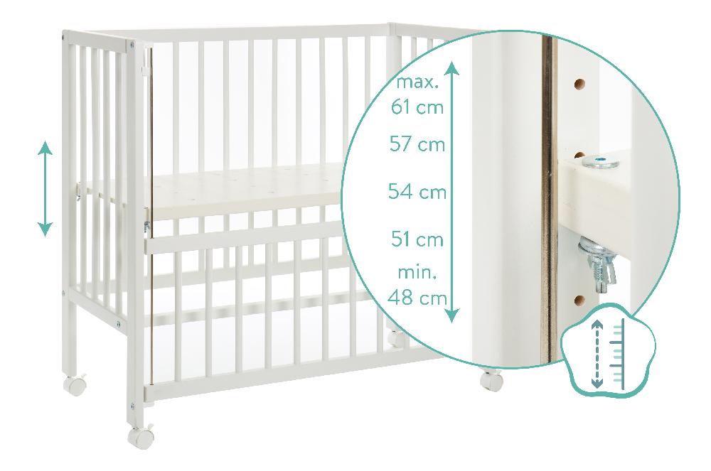 babymarkt Beistellbett Cocon weiß Fabrik Onlineshop