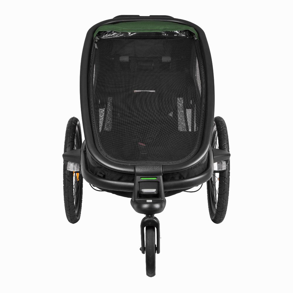 babymarkt Kinderfahrradanhänger Outback ONE mit Rückenlehnenverstellung Green/Black Heißer Verkauf