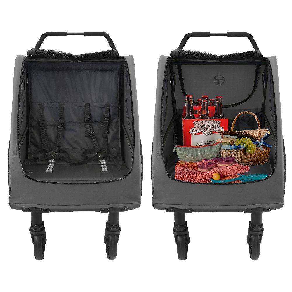 babymarkt Crew Zwillingskinderwagen Trekker II Dark Grey Kostenlose Rückgabe