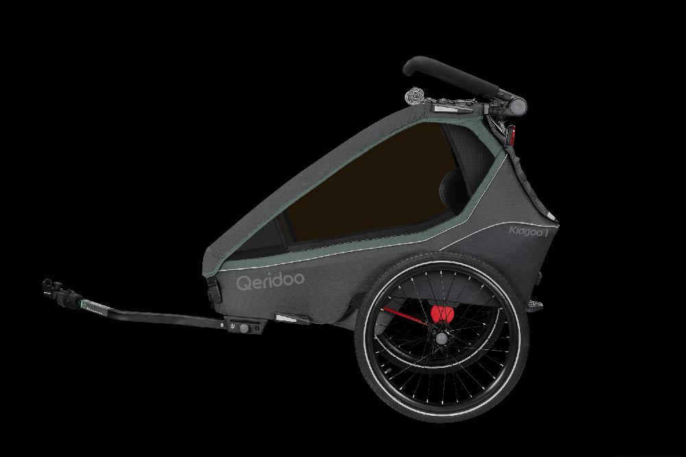 babymarkt Kinderfahrradanhänger Kidgoo1 Ivy Green Kollektion 2023 inklusive Hängematte Plus Limited Edition Theraline Neueste Stile