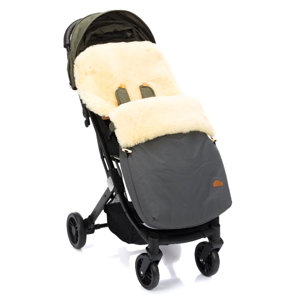 babymarkt Winterfußsack vartasly Lammfell grau Bis zu 50% Rabatt