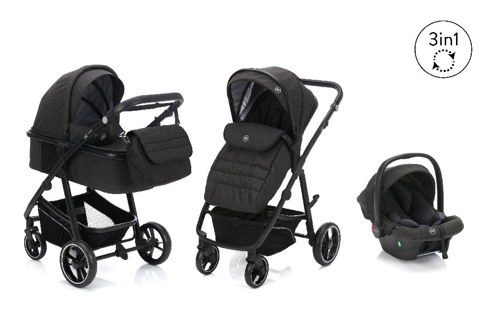 babymarkt Kombikinderwagen 3 in 1 Jaguar dunkelgrau melange Nur für heute