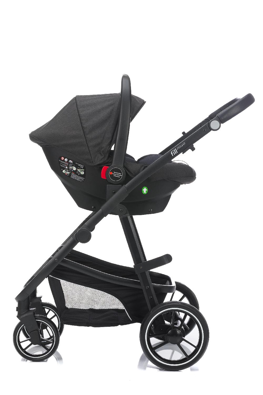 babymarkt Kombikinderwagen 3 in 1 Jaguar dunkelgrau melange Nur für heute