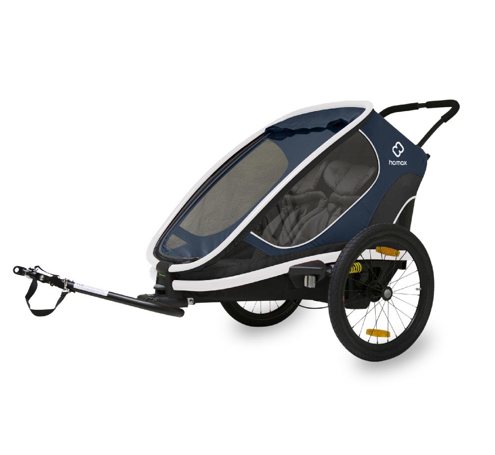 babymarkt Kinderfahrradanhänger Outback mit Rückenlehnenverstellung Navy Blau 2022 Bis zu 55% Rabatt