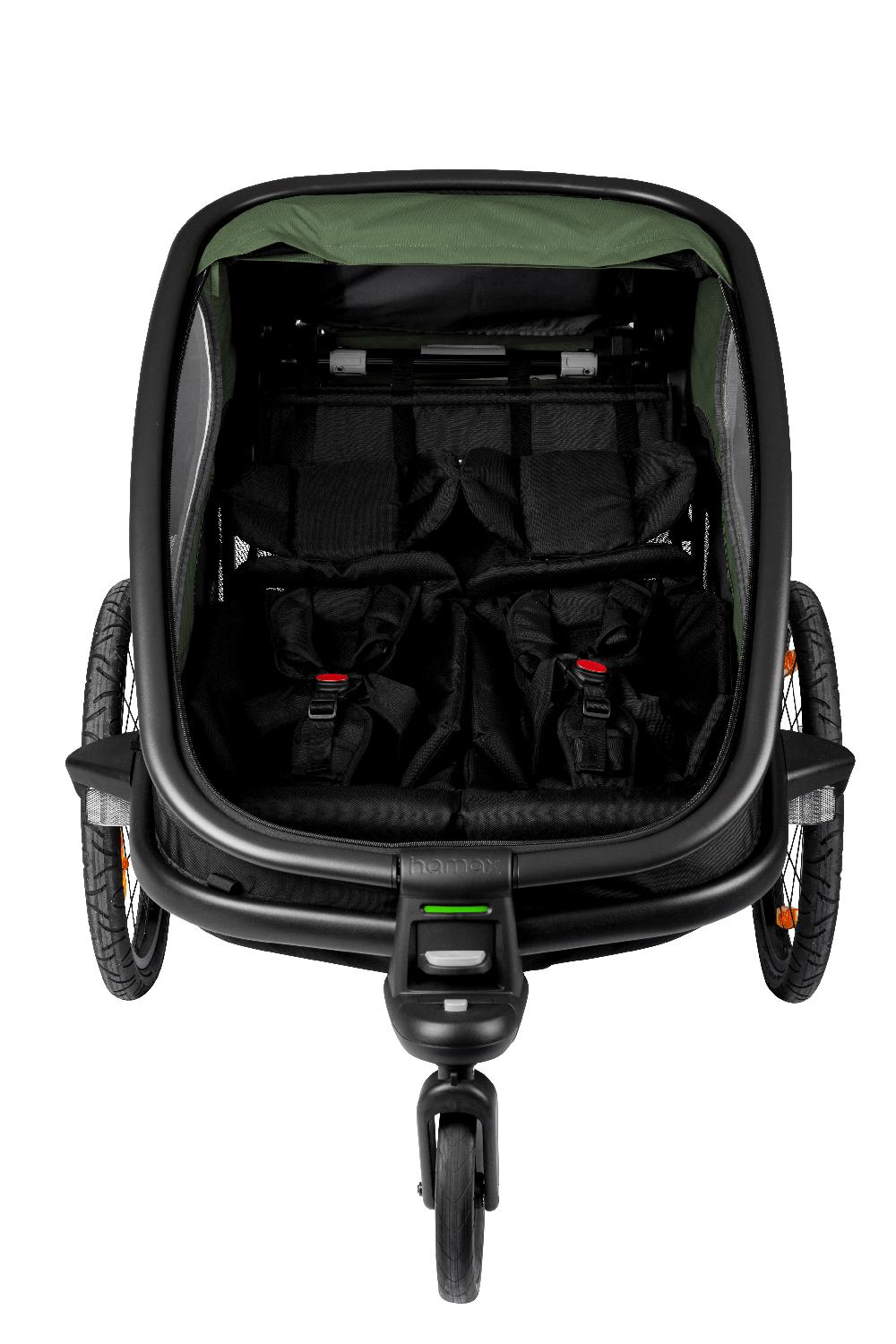 babymarkt Kinderfahrradanhänger Outback mit Rückenlehnenverstellung Navy Blau 2022 Bis zu 55% Rabatt