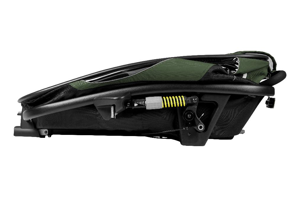 babymarkt Kinderfahrradanhänger Outback mit Rückenlehnenverstellung Green Black Rabatt