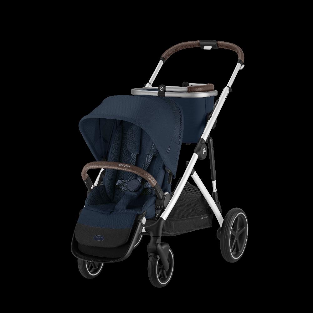 babymarkt Kinderwagen Gazelle S Silver Ocean Blue inklusive Babyschale Cloud G i-Size Plus Ocean Blue Basisstation Base G und Adapter Vatertagsangebot