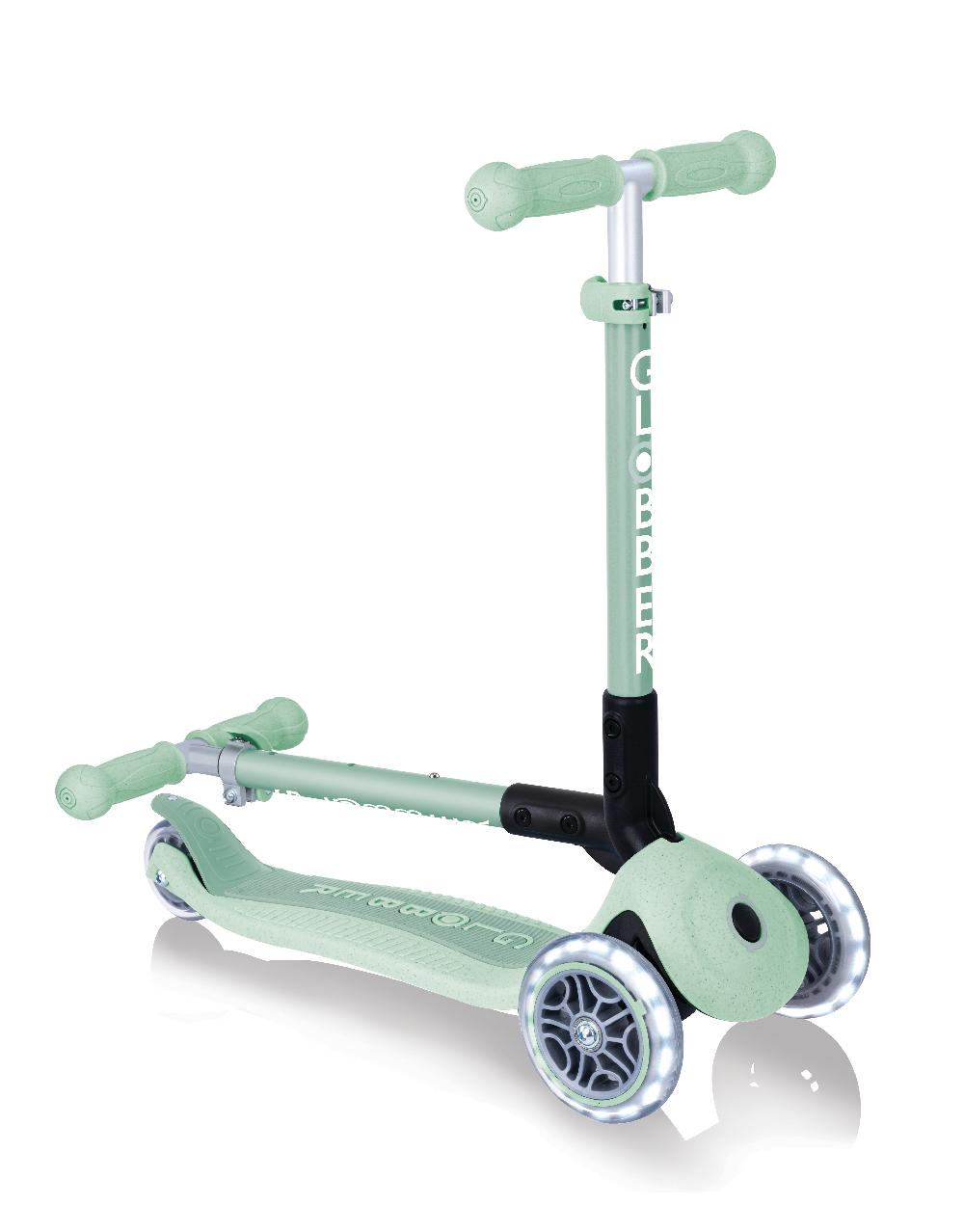 babymarkt Junior Faltbarer Scooter Lights Eco pistazie Bestseller