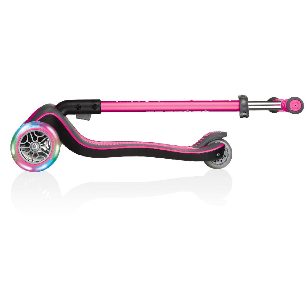 babymarkt Scooter ELITE DELUXE LIGHTS mit Leuchtrollen pink Super Sparpreis