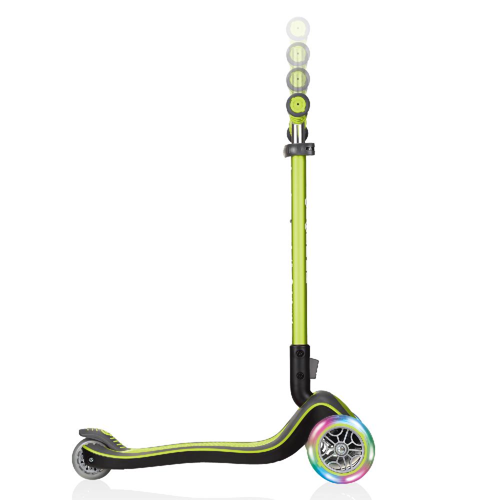 babymarkt Scooter ELITE DELUXE LIGHTS mit Leuchtrollen lime grün Neueste Stile