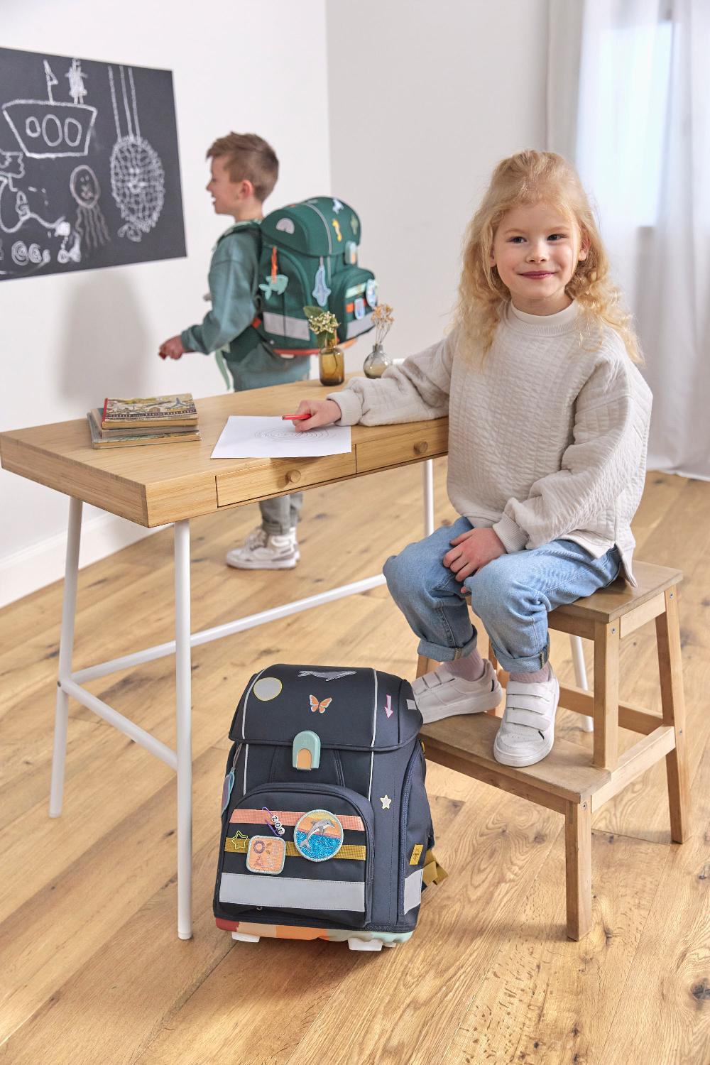 babymarkt School Set Boxy Unique dark blue Ocean Edition Letzter Tag