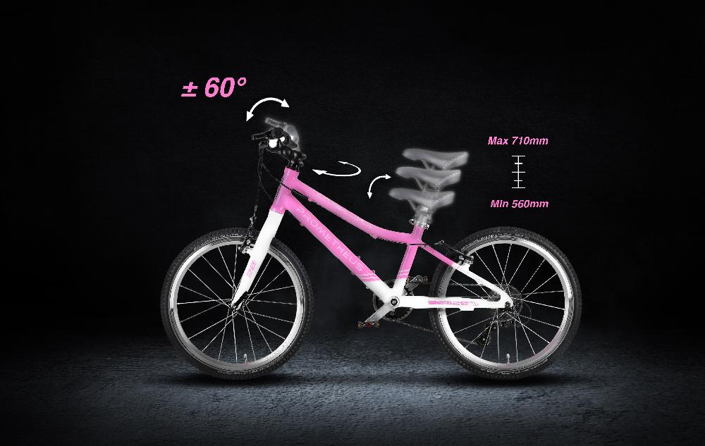 babymarkt PRO Kinderfahrrad 20" SHOCKING PINK rosa-weiss 50% Rabatt mit kostenlosem Versand