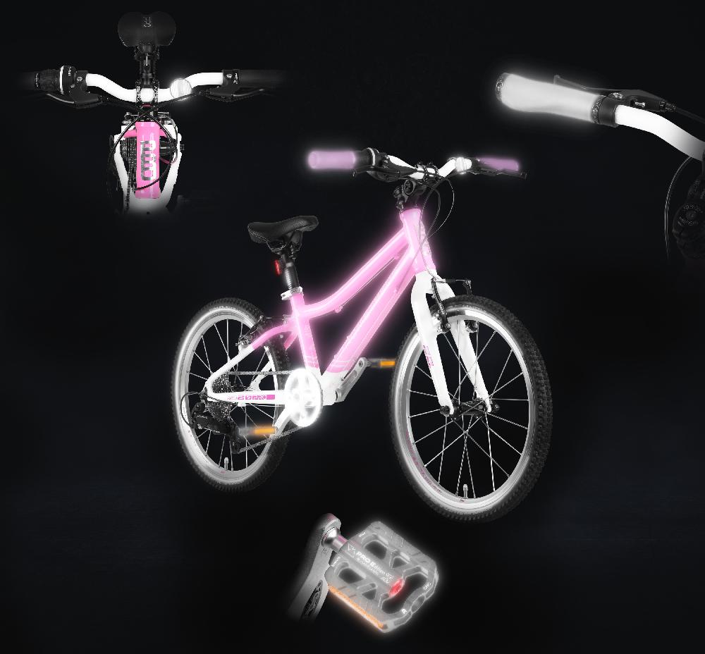 babymarkt PRO Kinderfahrrad 20" SHOCKING PINK rosa-weiss 50% Rabatt mit kostenlosem Versand
