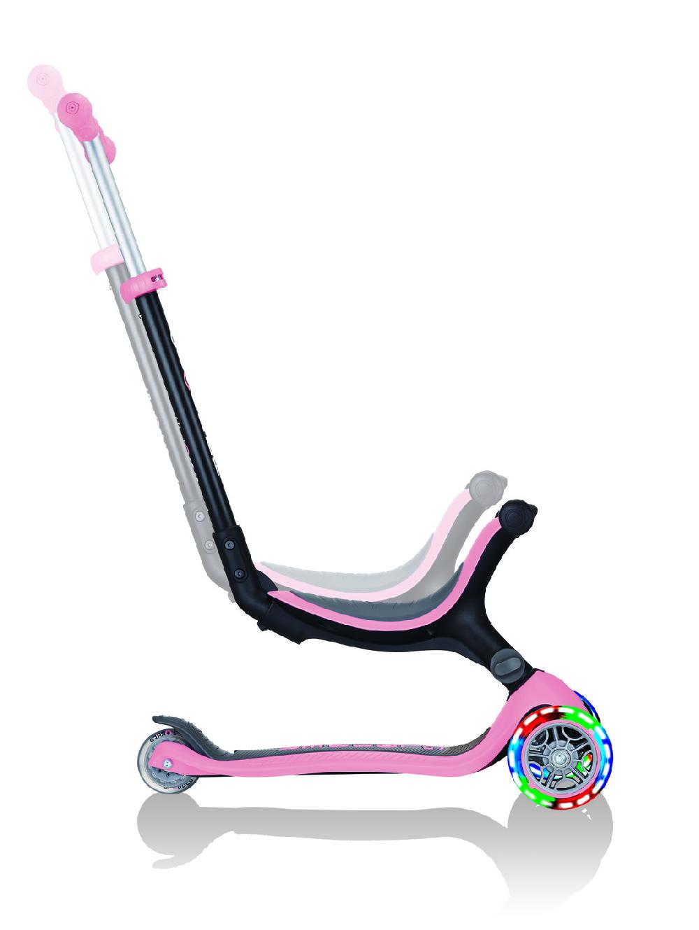 babymarkt GO-UP 4-in-1 FOLDABLE LIGHTS pastellrosa - mit Leuchtrollen Kostenloser Versand