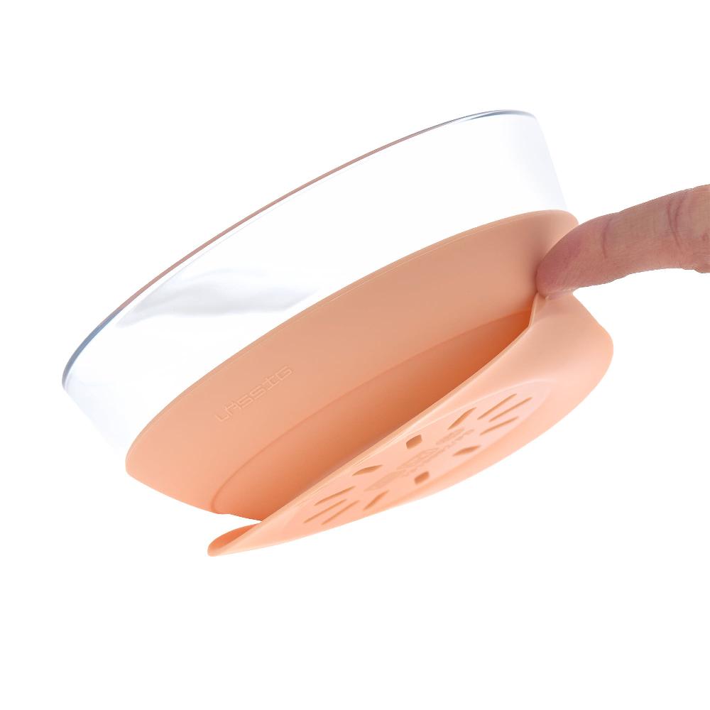 babymarkt Esslernset aus Glas und Silikon apricot Rabatt