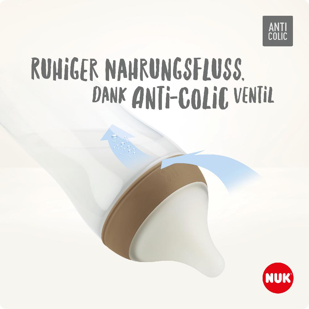 babymarkt Starterset Perfect Match Disney Winnie Pooh Anti-Colic inkl. Schnuller Space 0-6 Monate in beige und mint Exklusivangebot