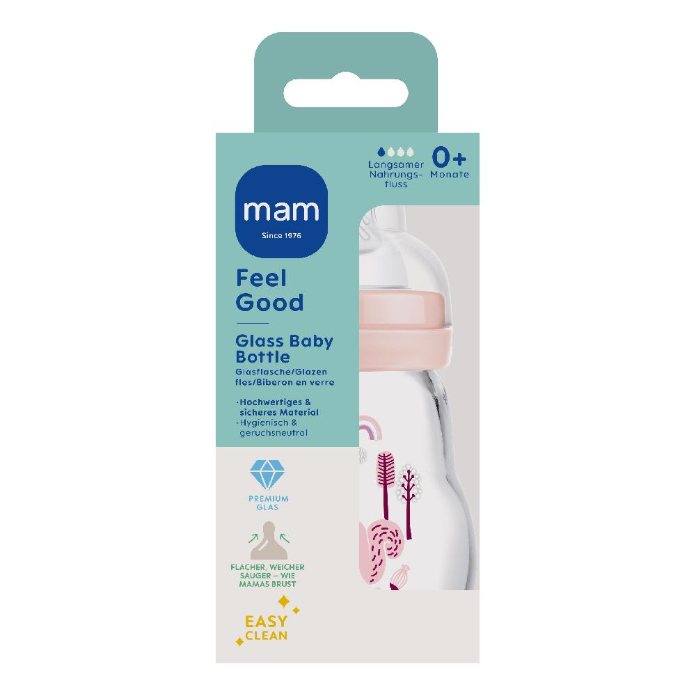 babymarkt Glasflasche Feel Good blau 170 ml ab 0 Monaten Vogel/Eichhörnchen in rosa Neueste Stile