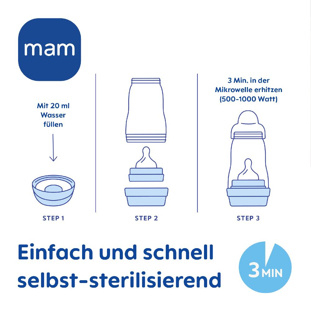 babymarkt Babyflasche Easy Start Anti-Colic matt 2x 260 ml ab 0 Monaten Elefant Kostenloser Versand international