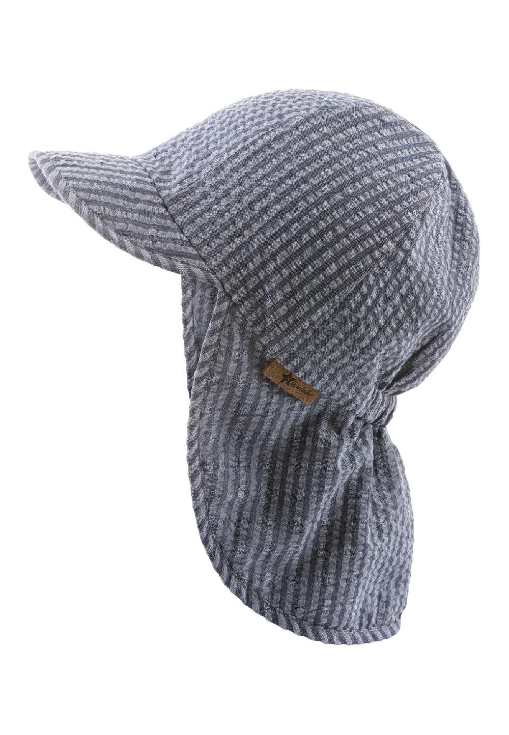 babymarkt Schirmmütze mit Nackenschutz Streifen blau Bestseller
